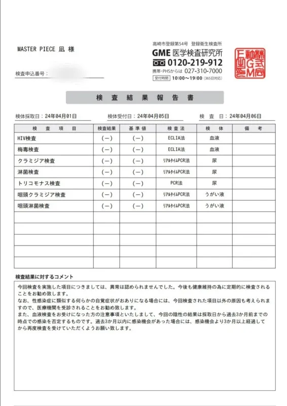 ◆4月検査結果！